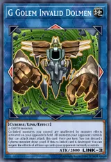 G Golem Invalid Dolmen